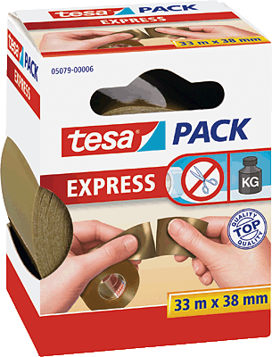 Tesa Packband Express PVC braun/05079-00006-01 38mm x 33m