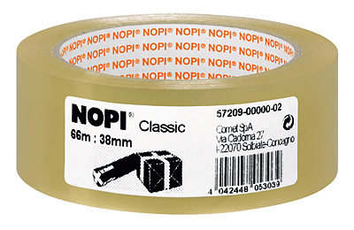 Nopi Packband PP/57209-00000-00 38mm x 66m transparent