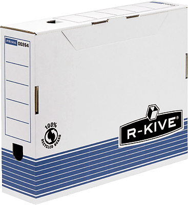 Fellowes Archivbox 80 R-Kive Prima/0026401 B80xH315xT260 mm blau/weiß