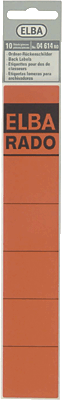 Elba Rückenschilder schmal/kurz/04614RO rot Inh.10