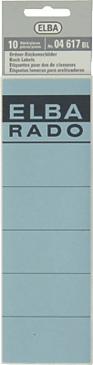 Elba Rückenschilder/04617BL blau Inh.10