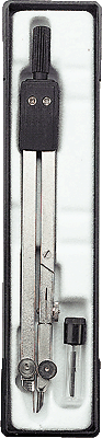Ecobra Einsatz-Zirkel /380075 matt-vernickelt Einsatzzirkel