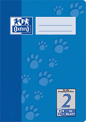 Oxford JUNIOR Heft/385501602 DIN A5 4-fach sortiert 2.Schuljahr 90 g/qm 16 Blatt