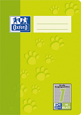 Oxford JUNIOR Heft/385501601 DIN A5 4-fach sortiert 1.Schuljahr 90 g/qm 16 Blatt