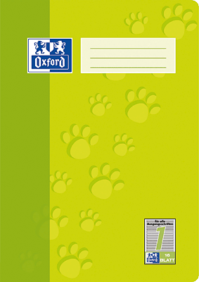 Oxford JUNIOR Heft/385401601 A4 4-fach sortiert  1.Schuljahr 90 g/qm 16 Blatt