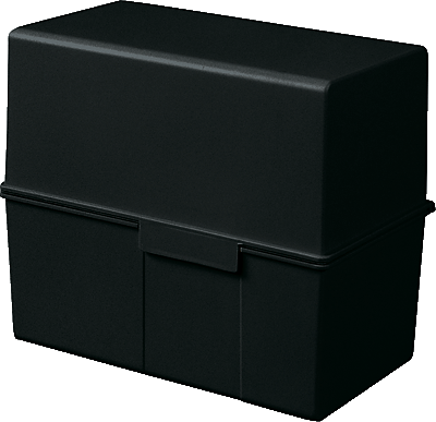 HAN Karteibox DIN A6 quer/976-13 schwarz Kunststoff