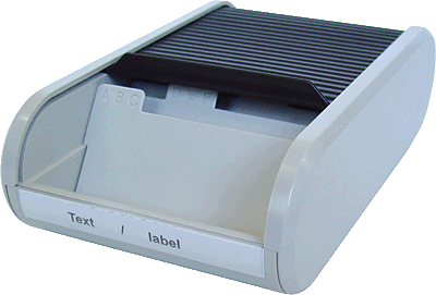 Helit Visitenkartenbox/H6218098 schwarz/grau