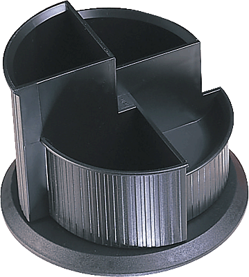 Helit Stifteköcher Linear/H6390595 Ø 150, H 112 schwarz Stifteköcher, drehbar