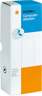 Herma Computeretiketten/8211 88,90x35,70mm weiß 1 Bahn Inh.4000