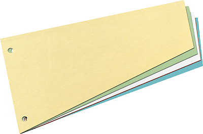 Herlitz Trennstreifen Trapez/10838506 120x230mm weiß Inh.100