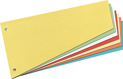 Herlitz Trennstreifen Trapez/10838225 120x230mm grün Inh.100