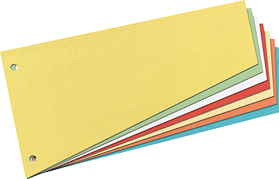 Herlitz Trennstreifen Trapez/10836526 120x230mm blau Inh.100