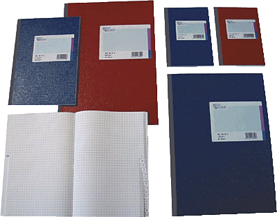 K + E Kladden/8615271-300SB48 DIN A5 rot kariert 70 g/qm Inh.48 Blatt