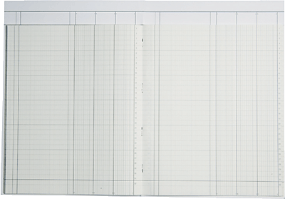 K + E Spaltenbücher Kartonheft m. Kopfleiste/8611031-7103K40KL DIN A 4 blau 3 Spalten Inh.40 Blatt