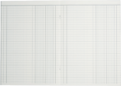 K + E Spaltenbücher Kartonheft fester Kopf/8614511-614K40 A4 blau 2 Spalten Inh.40 Blatt