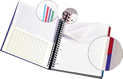 Oxford European Book/353002504 DIN A4+ sortiert kariert 90 g/qm Inh.120 Blatt