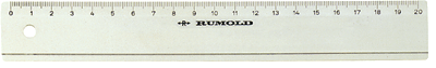 Rumold Schul-und Industrielineale/FL420-30 30 cm transparent Kunststoff