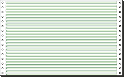 Sigel Computerpapier endlos/8336 A4 quer grüne Lesestreifen,60/0/0 g/qm Inh.2000