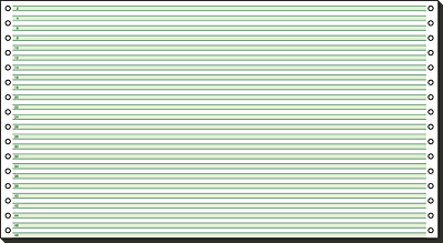 Sigel Computerpapier endlos/8371 203x375mm grüne Lesestreifen 60g/qm Inh.2000