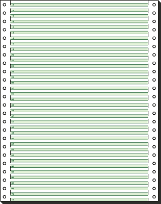 Sigel Computerpapier endlos/12247 A4 grüne Lesestreifen, 60/0/0 g/qm Inh.2000
