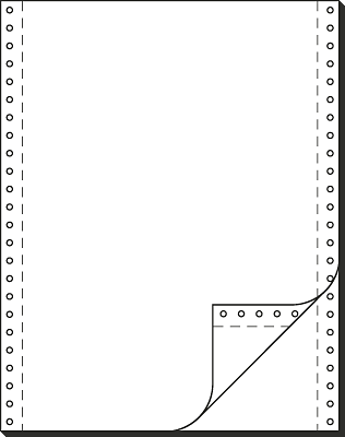 Sigel Computerpapier endlos/32242 A4 hoch blanko, 2fach,SD 60/57/0 g/qm Inh.1000