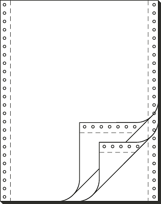 Sigel Computerpapier endlos/32243 A4 hoch blanko, 3fach, SD 60/53/57g/qm Inh.600