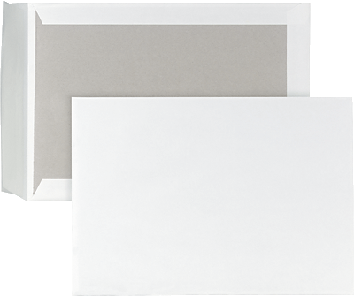 Mailmedia Papprückwandtaschen B4, HK/P40260 weiß 120 g/qm Inh.100