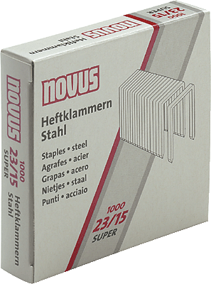 Novus Heftklammern/042-0044             23/15 SUPER Inh.1000