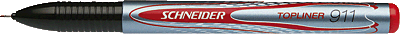 Schneider Topliner 911/9112 rot Strichstärke 0,4 mm
