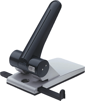 Novus Registraturlocher B265/025-0266 grau/schwarz Lochleistung ca.65 Blatt