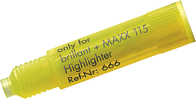 Schneider Textmarker-Patronen 6665 gelb Inh.3