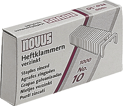 Novus Heftklammern/040-0003 No. 10 Inh.1000