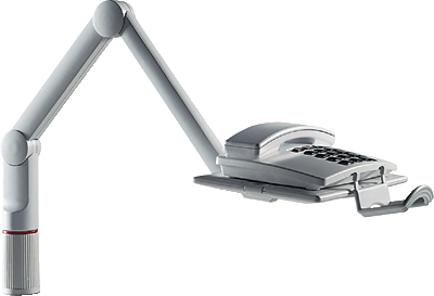 Novus Telefonschwenkarm/7100002000 Tragkraft 2 kg lichtgrau 360Grad 415-700 mm