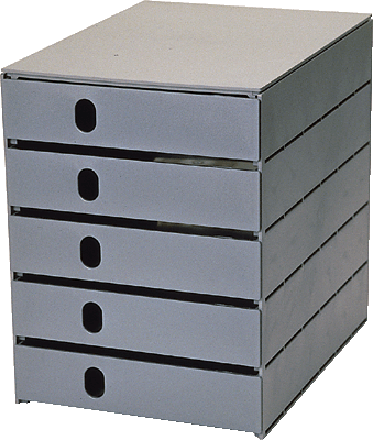styro Bürobox Styroval/23100-85 BxTxH 246x335x323mm grau