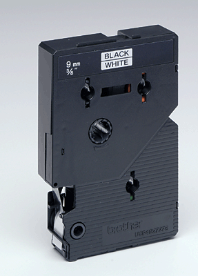 Brother Schriftbandkassetten TC/TC291 9mm weiß/schwarz