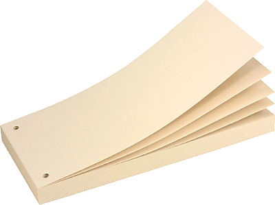 Herlitz Trennstreifenblock/10835718 105x240mm chamois 180 g/qm Inh.70