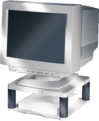 Fellowes Monitorständer Premium/91717 platin / graphit