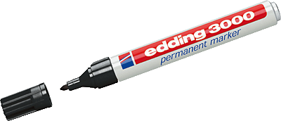 edding Permanentmarker 3000/4-3000001 1,5 mm - 3 mm schwarz