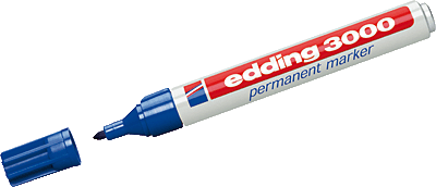 Edding Permanentmarker 3000/4-3000003 blau