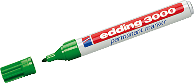 Edding Permanentmarker 3000/4-3000004 grün