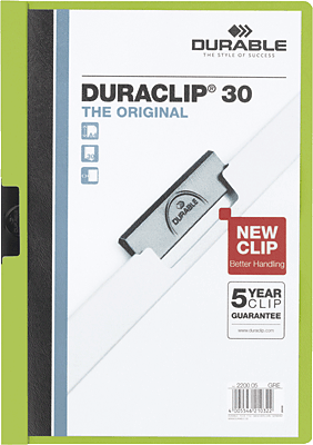 Durable Klemmmappe/2200-05 DIN A4 grün