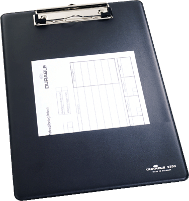 Durable Blockklemme A4/2350-01 DIN A4 schwarz