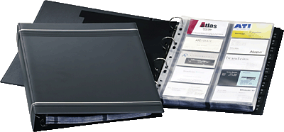DURABLE Visitenkartenringbuch VISIFIX/2388-58 DIN A4 anthrazit