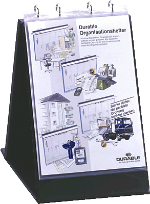 Sichthüllen für Durable Tisch-Flipchart/8577-19 DIN A3-quer farblos Inh.10