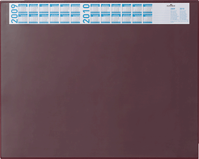 DURABLE Schreibunterlage mit Vollsichtplatte/7204-03 52x65cm rot