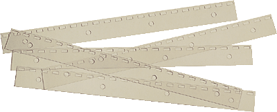 ibico Abheftstreifen/IB410215 21 Ring FileStrip PVC klar US-Teilung Inh.100