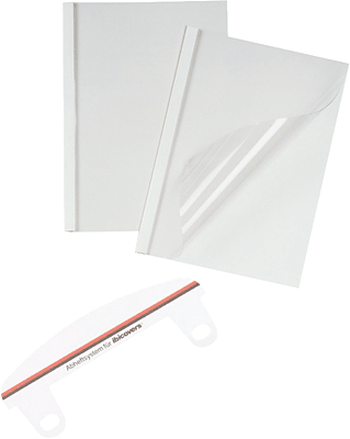GBC Thermobindemappe A4 220g/m² mit 150mic, Klarsichtfolie/TC080370 3mm Inh.100