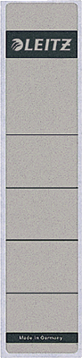 Leitz Rückenschilder schmal/kurz/1643-00-85 39x191mm grau Inh.10