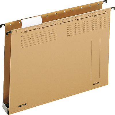 Leitz ALPHA Hängesammler/1942-00-00 4,0cm naturbraun 320g/qm Inh.1