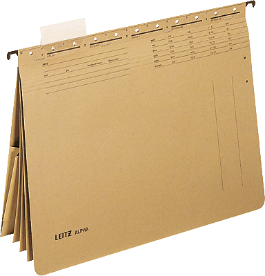Leitz Hängehefter/1983-00-00 DIN A4 naturbraun 250 g/qm